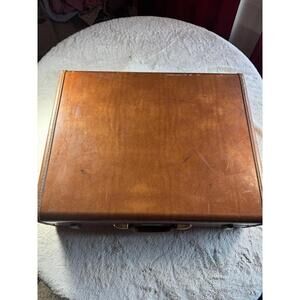 Samsonite Vintage Brown Leather Suitcase